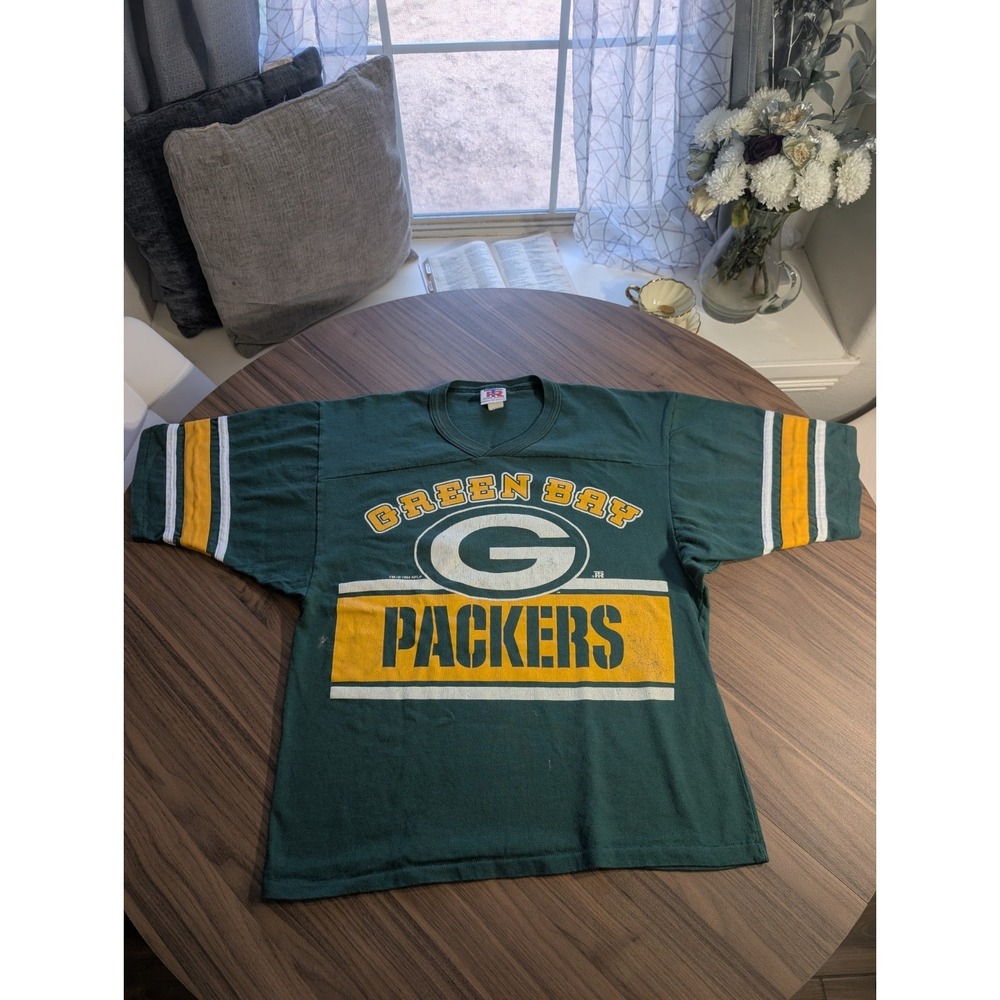 Vintage 90s Green Bay Packers Team Rated Jersey T Shirt USA Made M NFL Football